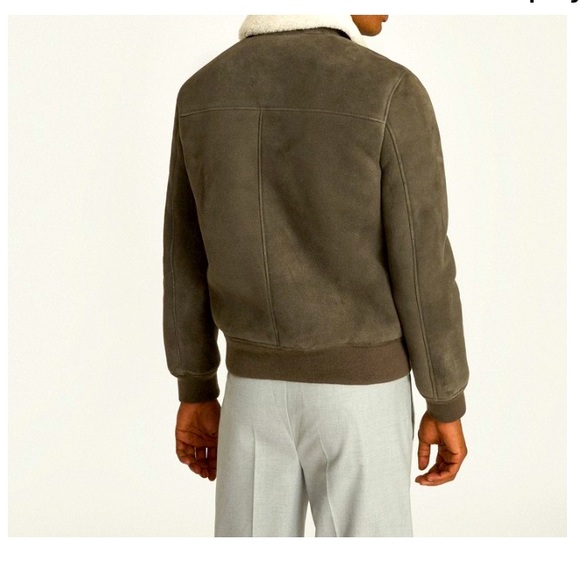 REISS ( NEW ) Firenze Shearling Bomber Jacket - Picture 4 of 10